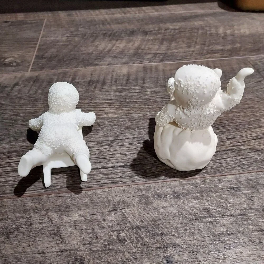 Snowbabies “Don't Fall Off & Hold On Tight" Dept 56 #7956 & #79685 2 Retired - Picture 10 of 13